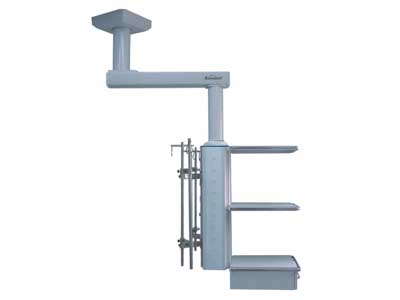 Three floor manual single rocking arm hanging tower