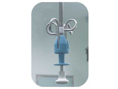 Medical transfusion hanging rail