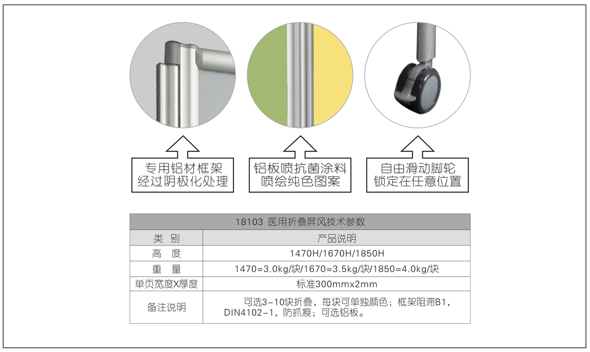 27#医用折叠屏风