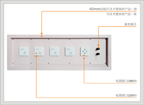 4#45303型电源插座箱(C系列5+2)