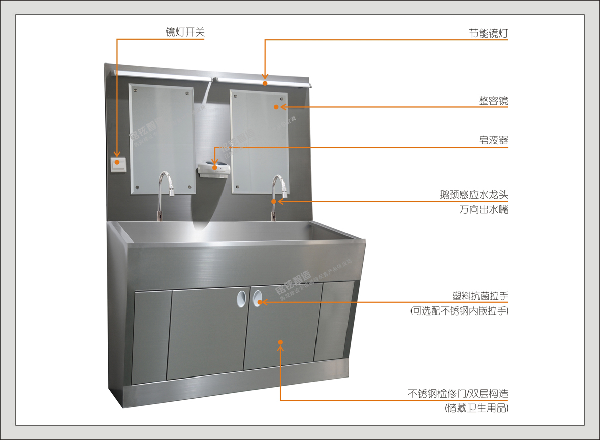 2#47202不锈钢双人位洗手池(A系列)