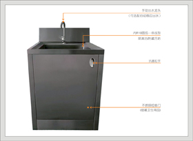 13#48101不锈钢单人位污洗池